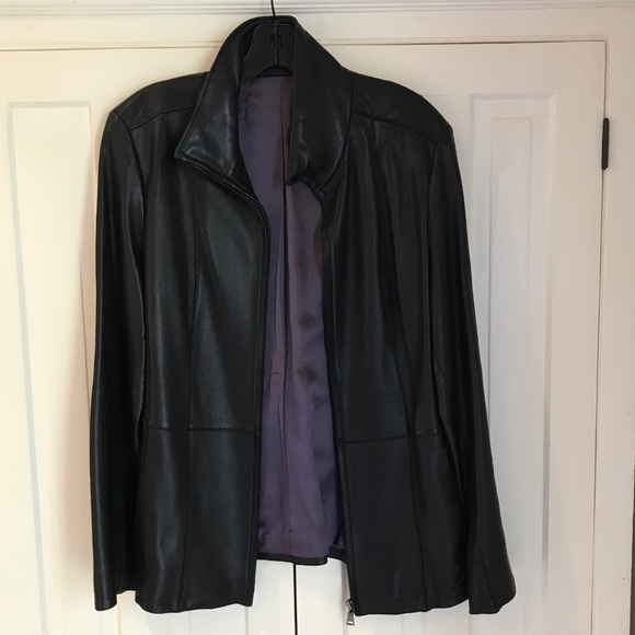 LADIES BLACK LAMBSKIN LEATHER JACKET - Picture 9 of 9